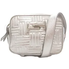 トッズ TOD'S ショルダーバッグ クロスボディ メタリック シルバーカラー /AE