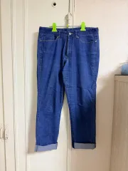 ロールアップ デニム L