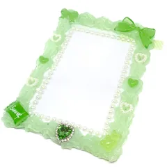 【即購入OK‼️】B7 硬質ケース ホイップデコ 黄緑 姫系 推し活