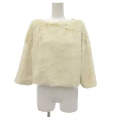 ジルスチュアート JILL STUART 美品 フェイクファー クルーネックプルオーバー トップス カットソー S 白 ホワイト /BS ■YHS4のサムネイル