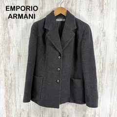 EMPORIO ARMANI エンポリオアルマーニ ウール ショートコート チャコールグレーのサムネイル
