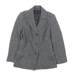 バーバリー ロンドン BURBERRY LONDON シングル テーラードジャケット 幾何柄 3B 長袖 アウター グレー 5 レディース 