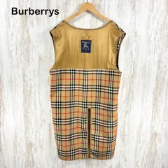 イングランド製 Burberrys バーバリー ノバチェック ウール ライナー ロングベスト