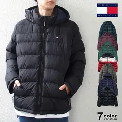 TOMMY HILFIGER トミーヒルフィガー 中綿ダウンジャケット メンズ アウター ブラック チャコール ネイビー トリコロール BLK CHA MID MUF 158an508