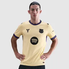 【送料無料・匿名配送】ナイキ サッカー FCバルセロナ 25/26 シーズン ジャージ アウェイ 公式モデル スリムフィット 黄色 紫 新品