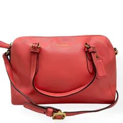 美品　COACH 2way ショルダーバッグ　ハンドバッグ　ピンク　レザー