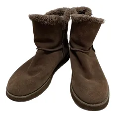 【美品】スケッチャーズ (25) ショートブーツ ボア 防寒 定番デザイン