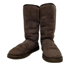 【美品】アグオーストラリア (23) ムートンブーツ ロングブーツ スウェード 本革 レザー 定番デザイン