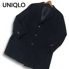 UNIQLO ユニクロ 秋冬 ウール カシミヤ★ チェスター コート Sz.3XL メンズ ネイビー 大きいサイズ 特大