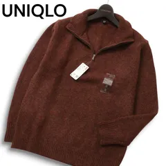 【新品 23AW】 UNIQLO ユニクロ 秋冬 スフレヤーン★ ハーフジップ ニット セーター Sz.M メンズ 未使用