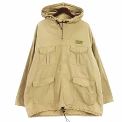 シュプリーム SUPREME 初期 ミリタリー アノラック パーカー プルオーバー USA製 ベージュ XL ☆AA★