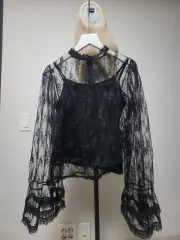 新品) レース ブラウス