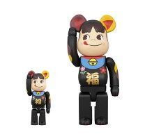 BE@RBRICK 招き猫 ペコちゃん 福 黒 ブラック 100% & 400% - メルカリ