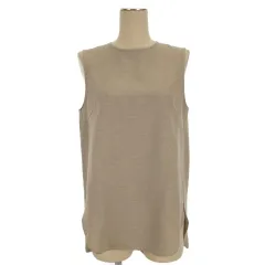 ウィムガゼット Whim Gazette 23SS オックス ノースリ ブラウス ベージュ 251118E