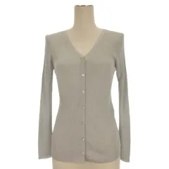 ボールジー BALLSEY トゥモローランド カーディガン ニット 長袖 ラメ混 シルバーカラー S 251118E