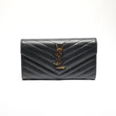 YVES SAINT LAURENT イヴ・サンローラン 長財布 カサンドラ レザー