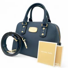 MICHAEL MICHAEL KORS マイケルマイケルコース ショルダーバッグ ミニハンドバッグ 2way レザー 斜め掛け クロスボディ ネイビー 紺