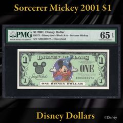 ディズニーダラー 2003年 1ドル ミッキー ／ シリーズA PMG65 - メルカリ