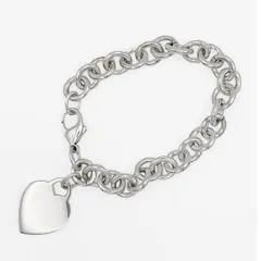 Tiffany&Co. ティファニー 16.5cm リターントゥハートタグ ブレスレット 925 新品仕上済