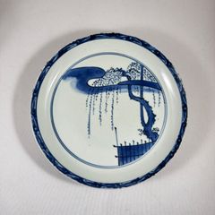 初期伊万里◇染付山水文皿◇古伊万里◇藍九谷◇有田焼◇江戸時代