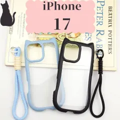 iPhone17 ケース 猫 猫耳 猫みみ cat ねこ ソフトケース カバー クリアケース  かわいい 携帯ケース スマホケース S字フォルム シンプル 軽量 スリム ストラップ付き アイフォン iPhone 17 ソフトバンク ドコモ 楽天モバイル au
