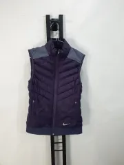 NIKE ゴルフ エアロロフト 軽量 ダウン ベスト PURPLE m