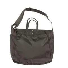 大容量トートバッグ ショルダーバッグ 2way ナイロン製 ポーチ付き 黒 ブラック