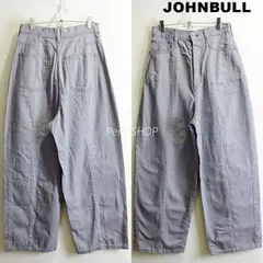 JOHNBULL　ジョンブル　ハイウエストワイドジーンズ　W73cm　テーパード　レディース　グレー　ZP140　日本製　JOHNBULL