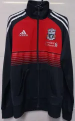 アディダス リヴァプール ブラック シルバー トラックジャージ ジップアップジャージ ジップアップジャージ 90/S