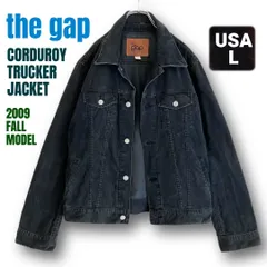 GAP ギャップ★コーデュロイトラッカージャケット/デニムジャケット/ジージャン★2009年モデルY2K★ブラック★USAメンズL   #2511N052