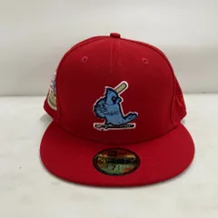 02w20164 ニューエラ NEW ERA  セントルイス・カージナルス St. Louis Cardinals  ベースボールキャップ  レッド 赤  中国製 メンズ  キャップ  ポリエステル  【中古品】