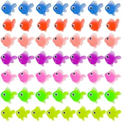 【迅速発送】金魚すくい おもちゃ 50個セット うきうき金魚 縁日すくい用 ミニ金魚 水に浮く シミュレーション金魚 お祭り おうち縁日セット 夏祭り 装飾 景品 セット 0