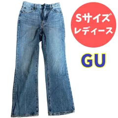 GU デニムパンツ S ライトブルー ストレート レディース 古着
