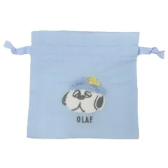 スヌーピー[巾着袋]サガラ巾着 きんちゃくポーチ/ぽかぽかおふろじかん オラフ ピーナッツ 