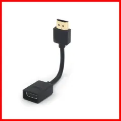 短い スリム HDMI2.0 4K HDMI延長コネクター オスメス変換 Stick延長 14cm TV 延長ケーブル HDMI VCE