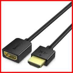 延長 ケーブル 1m HDMI HDMI2.0 (HDMI オス-メス)ハイスピード 線径4.8mm，Fire Senetem TV Stick、HDTV、PC、PS4/PS3など対応 (1m)