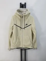 ナイキ テックパック フリース ウィンドランナー シープスキン シェルパ ジャケット アイボリー 白 m