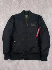 アルファインダストリーズ ブラック MA-1ジャケット