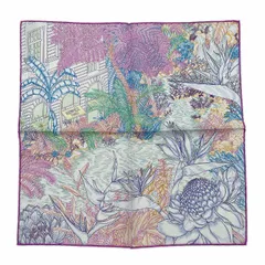 HERMES エルメス ガヴロッシュ42cm フォーブルトロピカルデタイユ スカーフ プチカレ 花柄