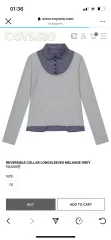 コイセイオ REVERSIBLE COLLAR LONGSLEEVES MELA