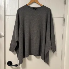 DKNY カシミア混 ポンチョ ニット