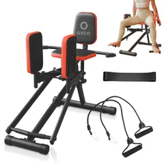 【家トレで美尻革命】ヒップアブダクター ヒップアップ 家庭用 トレーニング ダイエット 骨盤底筋 内転筋 お尻 太もも 痩せ フィットネスバンド トレーニングチューブ付き GREO グレオ