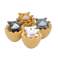 e-na.e-na インテリア 猫 グッズ 雑貨 猫ぐっつ 置物 玄関 インテリア 小物 4個セット 