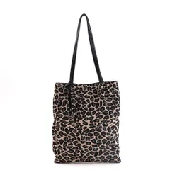 ☆ ヒョウ ☆ cooco アニマル柄ツマミハンドルフラットトートバッグ coocoトートバッグ クーコ バッグ トート A4 縦 アニマル柄 肩掛けバッグ 肩掛けカバン レディース 手提げバッグ バック レディースバッグ 鞄 かばん カバン 縦型 軽量