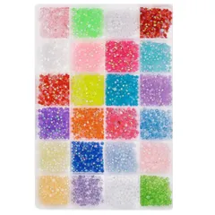 e-na.e-na ネイルストーン 24000粒 ラインストーン 24色 ガラス デコ パーツ 手芸パーツ DIY 