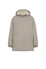 M 新品 アモーメント ナイロン リバーシブル パデッド ポンチョ ベージュ