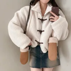 新品 アバント フィット フリース トグルボタン コート ショート ジャケット