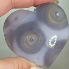 激レア✨フィッシュアイアゲート✨ハート♥️カービング✨