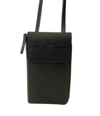 美品 エンポリオアルマーニ ショルダーバッグ トラベルポーチ ラウンドファスナー メンズ EMPORIO ARMANI