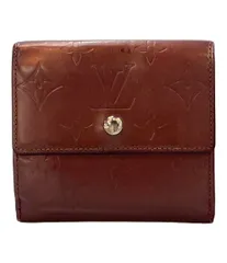 ルイ・ヴィトン Wホック 三つ折り財布 モノグラムマット ポルトモネ ビエ カルトクレディ M65116 レディース LOUIS VUITTON